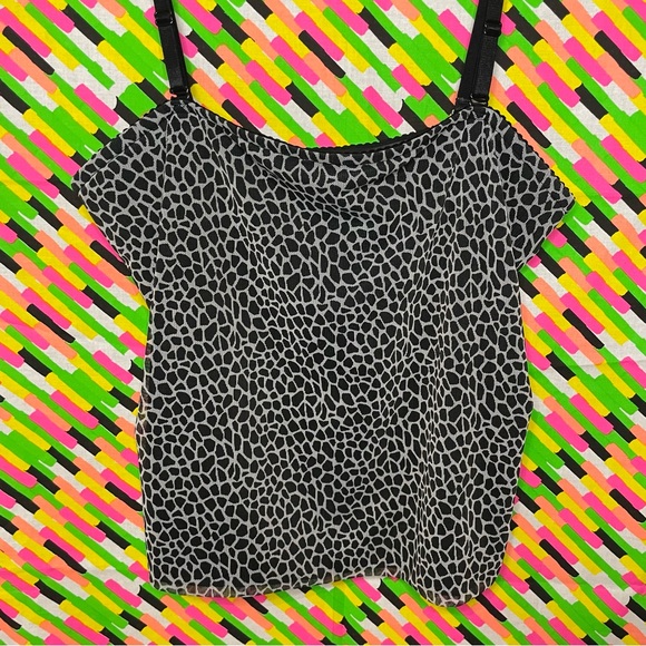 Apostrophe Stretch Adjustable Straps Spaghetti/Tube Top - Picture 2 of 4